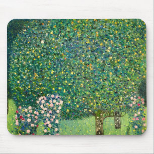 Rosen onder de bomen Gustav Klimt  Kunstprint Muismat