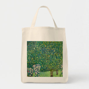 Rosen onder de bomen Gustav Klimt Kunstprint Tote Bag