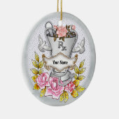 Rosen RX Vijzel Stamper Keramisch Ornament (Rechts)