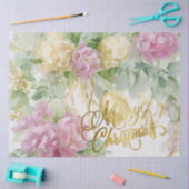 Rosen Satijn Lint Immergroen Mauve Crème Kerst Tissuepapier (Craft)