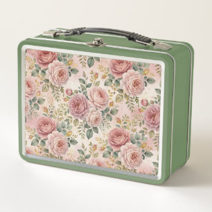 Rosen Stof Roze Elegante Charme Saliegroen Goud
