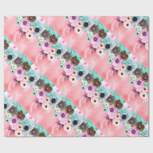 ROSEN VAN WITTE PIJN EN VAN ANEMONSENSTROMEN CADEAUPAPIER (Vlak)