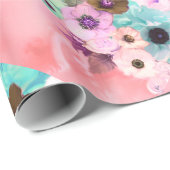 ROSEN VAN WITTE PIJN EN VAN ANEMONSENSTROMEN CADEAUPAPIER (Rol Hoek)