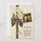 Rosen voor 60-jarig huwelijksjubileum kaart (Voorkant)