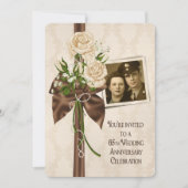 Rosen voor 65-jarig huwelijksjubileum kaart (Voorkant)