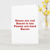 Rosen zijn rood. Bacon ook. Gedichten zijn moeilij Kaart (Gele Bloem)