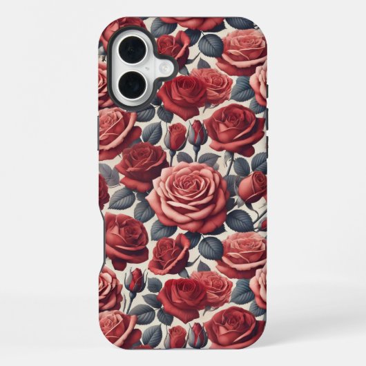 Rosen zijn rood iPhone hoesje (Achterkant)