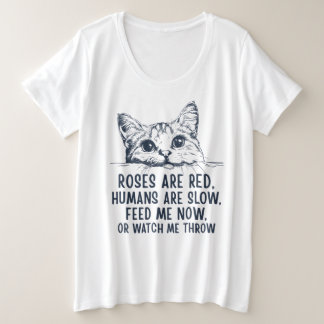 Rosen zijn rood, mensen zijn langzaam - Grappige k Grote Maat T-shirt