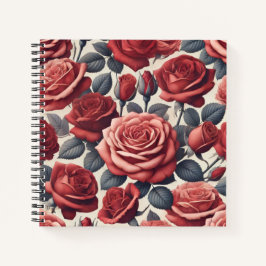 Rosen zijn rood notitieboek