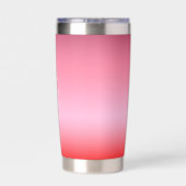 Rosen zijn Rood Reiziger Gradiënt Personaliseerbaa Geïsoleerde Drinkbeker (Achterkant)