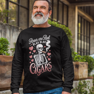 Rosen zijn rood Sigaren Anti Valentijnskepticus Hu T-shirt