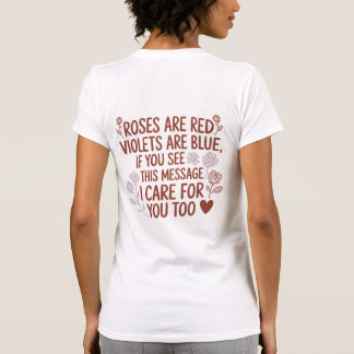 Rosen zijn Rood Vriendelijkheid Quote T-shirt