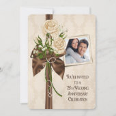 Rosen zur 25. Hochzeitstagfeier Kaart (Voorkant)