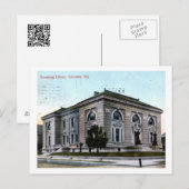 Rosenberg Library, Galveston, TX 1907 Vintage Briefkaart (Voorkant / Achterkant)