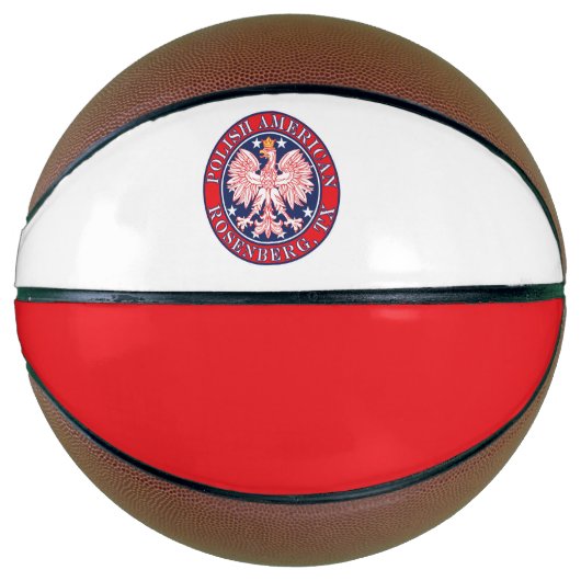 Rosenberg Texas Poolse Amerikaanse adelaar Basketbal (Voorkant)