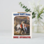 Rosenbergs Great East India Horse Invigorator. Briefkaart (Staand voorkant)