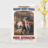 Rosenbergs Great East India Horse Invigorator. Kaart (Gele Bloem)