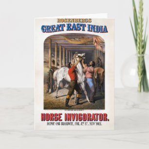 Rosenbergs Great East India Horse Invigorator. Kaart