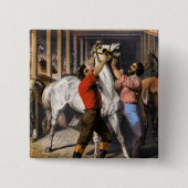 Rosenbergs Great East India Horse Invigorator. Vierkante Button 5,1 Cm (Voorkant)