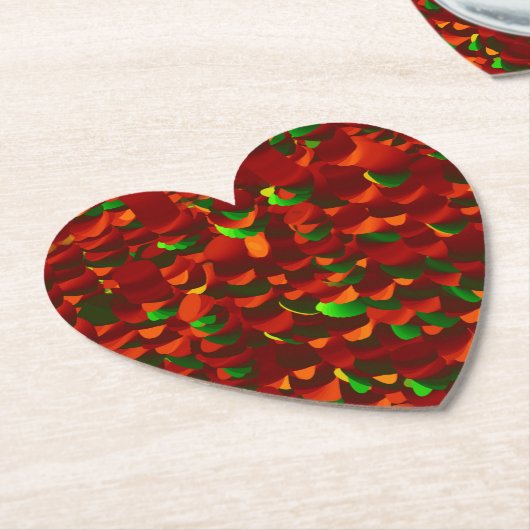 Rosenblätter abstrakt Kartonnen Onderzetters (Gekanteld)