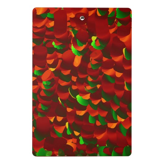  Rosenblätter abstrakt Mini Klembord (Achterkant)