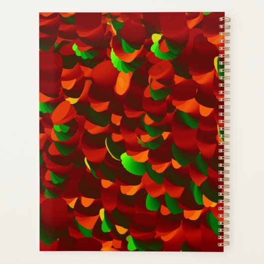  Rosenblätter abstrakt Planner (Achterkant)