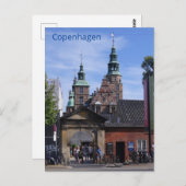 Rosenborg Castle in Kopenhagen, Denemarken Briefkaart (Voorkant / Achterkant)