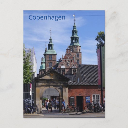 Rosenborg Castle in Kopenhagen, Denemarken Briefkaart (Voorkant)
