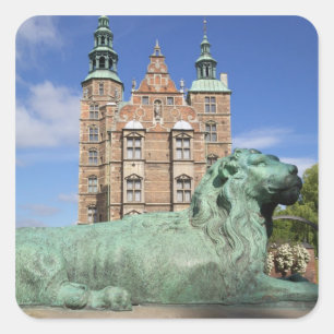 Rosenborg Palace, Kopenhagen, Denemarken Vierkante Sticker