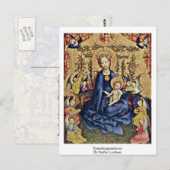 Rosenhagmadonna door Stefan Lochner Briefkaart (Voorkant / Achterkant)