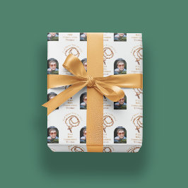 Rosenkrans Heilige Communie Foto Katholiek Cadeaupapier