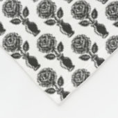 Rosenogen Fleece Deken (Hoek)