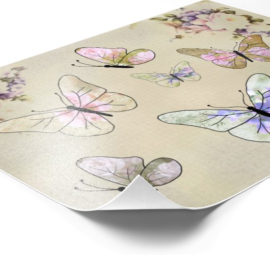 Rosenschmetterlinge Foto Afdruk (Hoek)