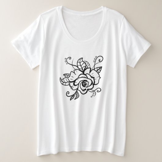 Rosenshirt Grote Maat T-shirt (Design voorkant)