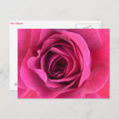 Rosentraum in rosa briefkaart (Voorkant / Achterkant)