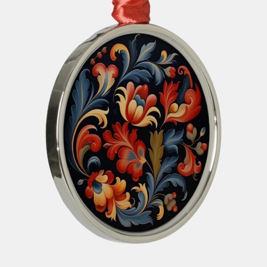 Rosepaint Modern 1 van 6 Metalen Ornament (Rechts)