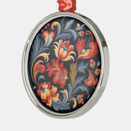 Rosepaint Modern 1 van 6 Metalen Ornament (Links)