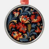 Rosepaint Modern 1 van 6 Metalen Ornament (Voorkant)