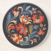 Rosepaint Modern 1 van 6 Zandsteen Onderzetter (Voorkant)