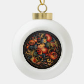 Rosepaint Modern 2 van 6 Keramische Bal Ornament (Voorkant)
