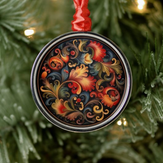 Rosepaint Modern 2 van 6 Metalen Ornament (Boom)