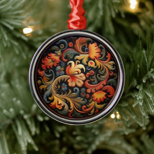 Rosepaint Modern 3 van 6 Metalen Ornament (Boom)