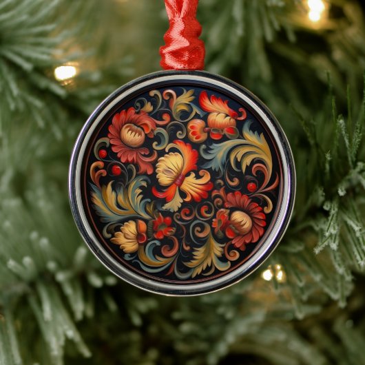 Rosepaint Modern 6 van 6 Metalen Ornament (Boom)