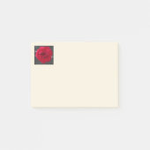 RoseRed op houtskool Post-it® Notes (Voorkant)