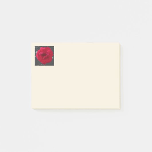 RoseRed op houtskool Post-it® Notes (Voorkant)