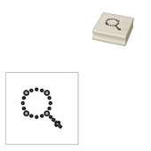 Rosery Beads katholiek Rubberstempel (Gestempeld)