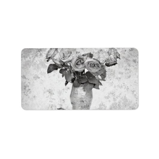 Roses Adreslabel Etiket (Voorkant)