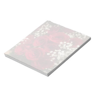 Roses and Baby's Breath Notepads Notitieblok