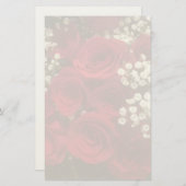 Roses and Baby's Breath Stationery Briefpapier (Voorkant / Achterkant)