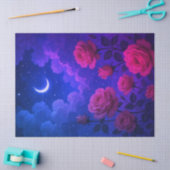 Roses and Moonlight Tissue Paper Tissuepapier (Craft)